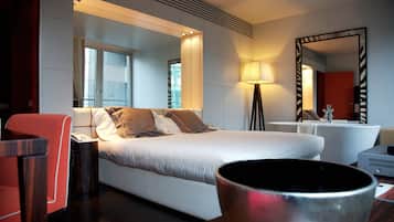 Premium bedding, minibar, in-room safe, desk