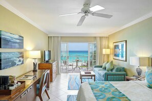 Ocean Front,Junior Suite | In-room safe, desk, blackout drapes, iron/ironing board - Turtle Beach, a Tribute Portfolio™ All Inclusive Hotel (Maxwell)
