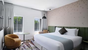Down duvets, minibar, in-room safe, desk