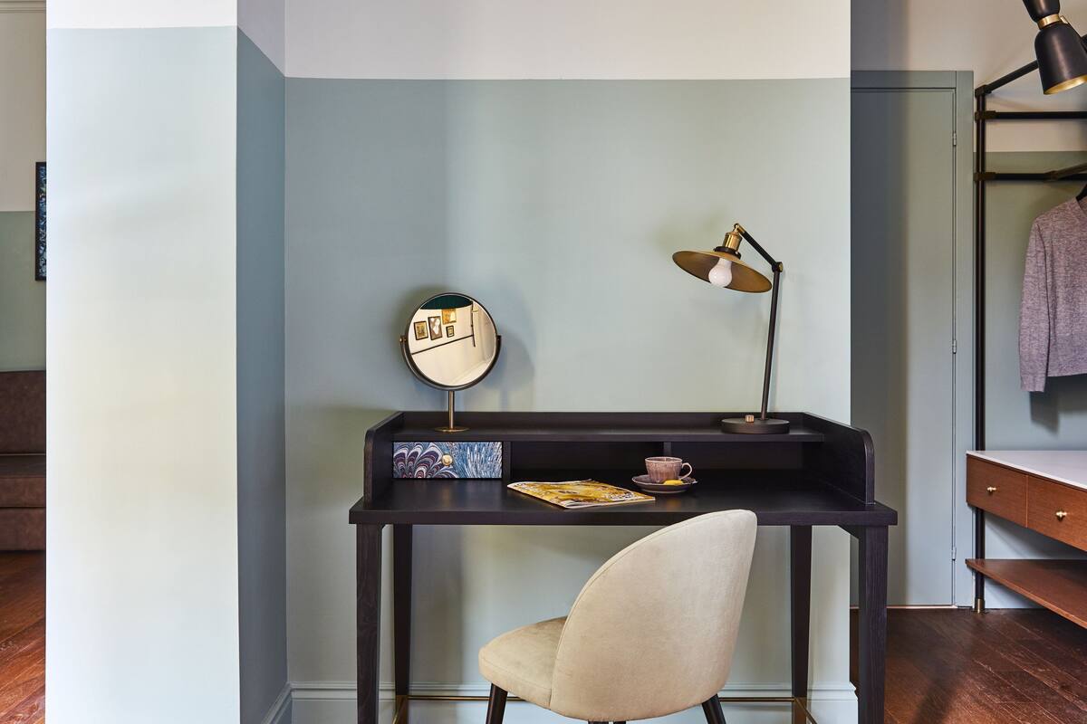 Suite, 1 King Bed (Living Area) | Premium bedding, minibar, in-room safe, individually decorated