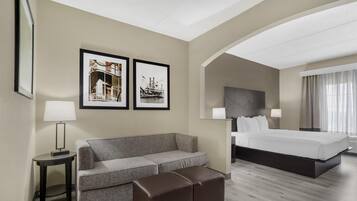 Desk, blackout drapes, iron/ironing board, free rollaway beds