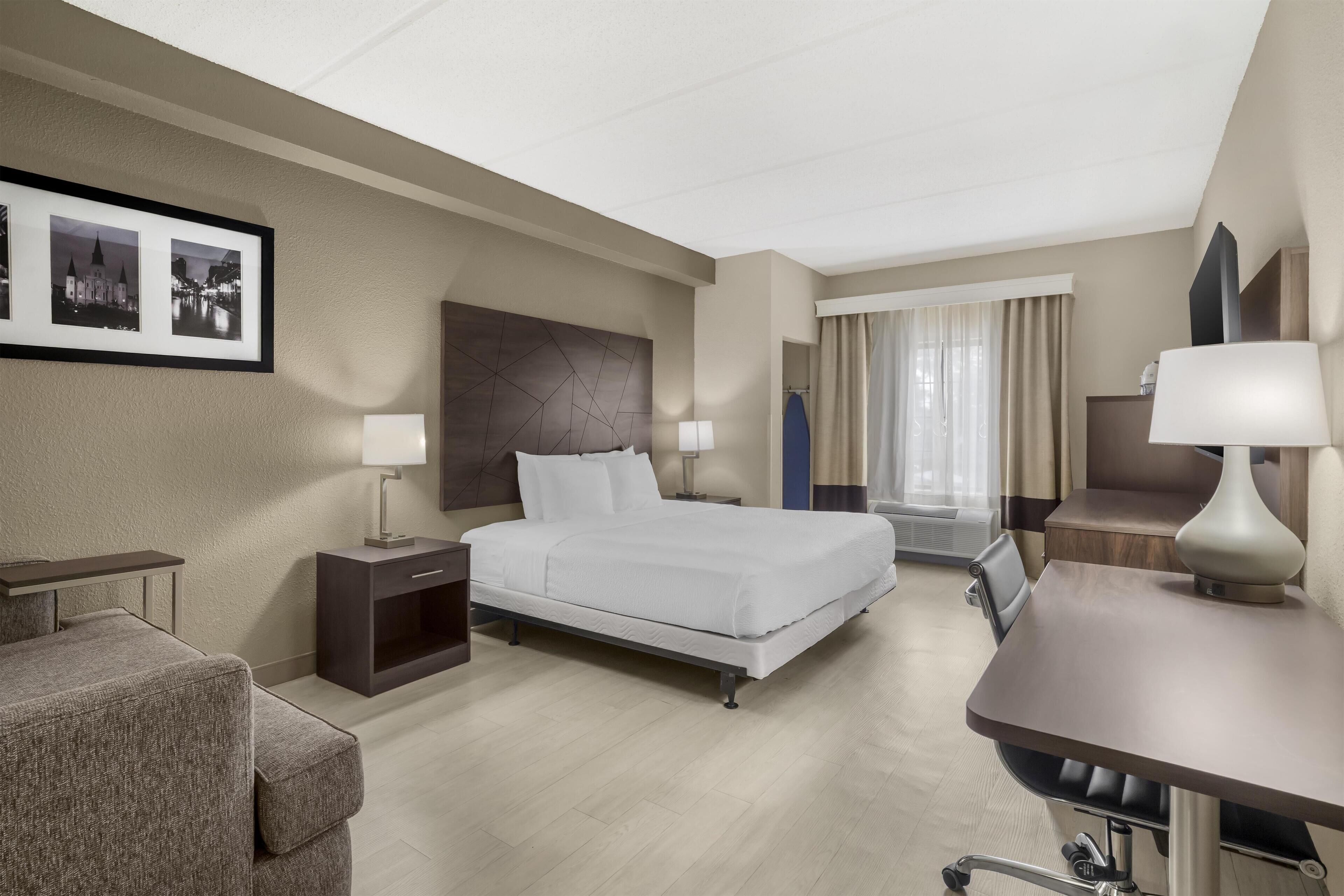 Chambre Standard, 1 très grand lit, accessible aux personnes à mobilité réduite, non-fumeur