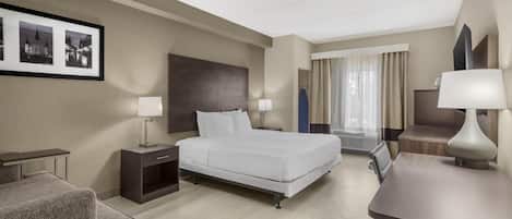 Standard Room, 1 King Bed, Accessible, Non Smoking | Desk, blackout drapes, iron/ironing board, free rollaway beds