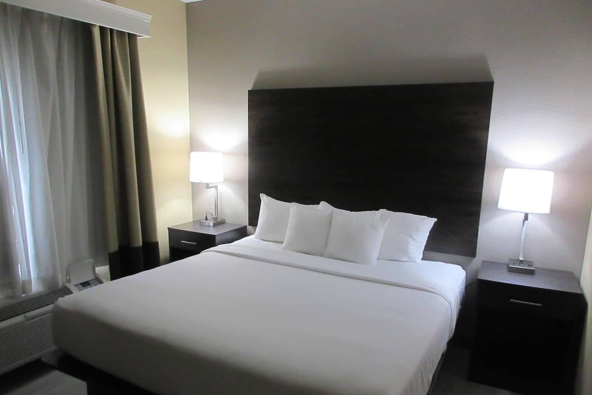 Suite, 1 Tempat Tidur King, Bebas Asap Rokok | Meja kerja, tirai kedap cahaya, dan setrika/meja setrika