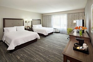 Room, 2 Queen Beds, Accessible, Non Smoking | Premium bedding, minibar, desk, iron/ironing board