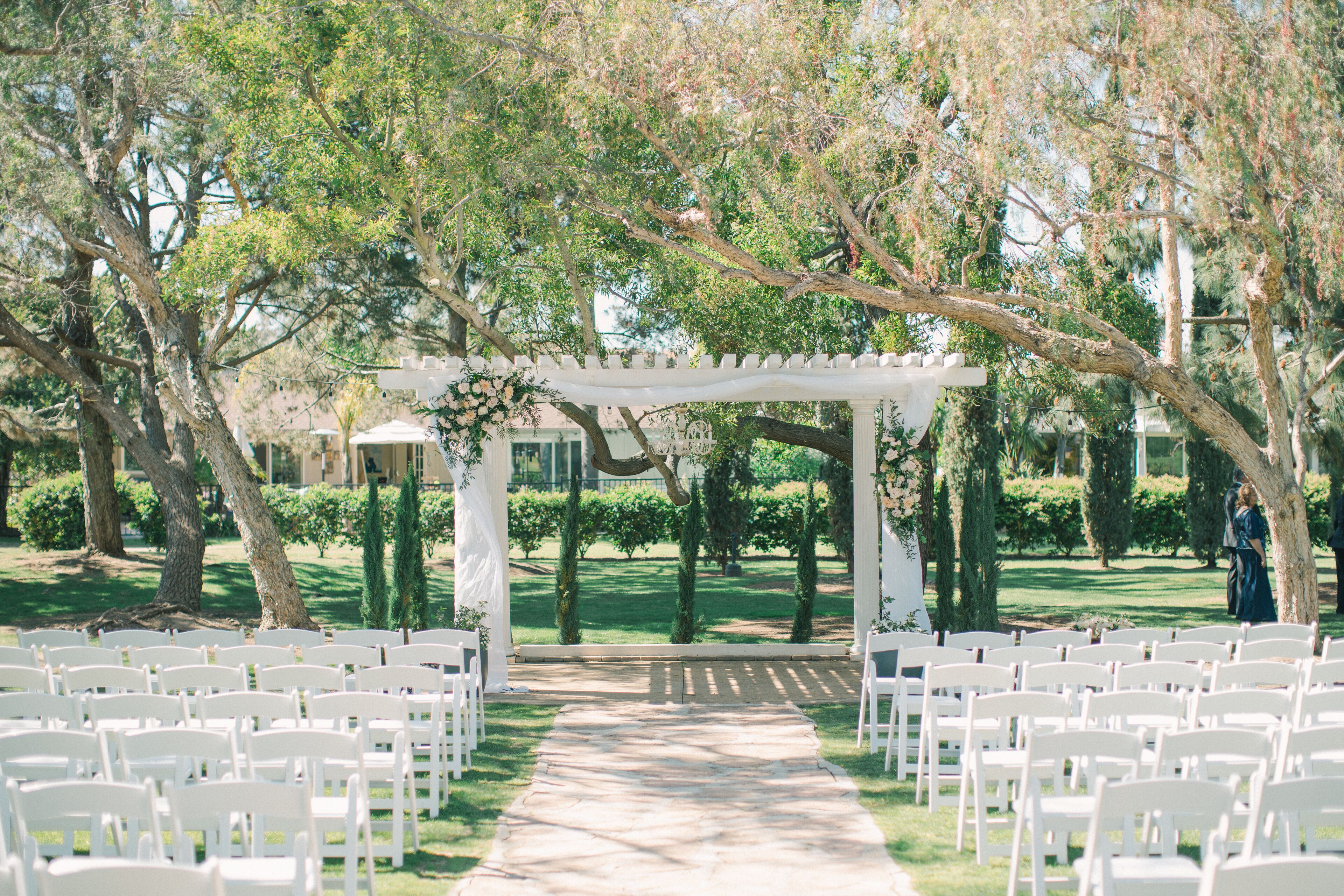 outdoor wedding area