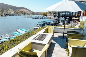 Ferienhaus, 1 Schlafzimmer, barrierefrei | Ausblick vom Zimmer