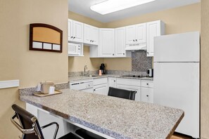 2 Queen Beds, Efficiency, Suite, Nonsmoking | Premium bedding, in-room safe, desk, laptop workspace