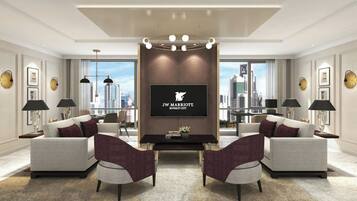 Frette Italian sheets, premium bedding, down comforters, minibar