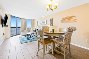 Condo, 1 Bedroom (Sea View) | Living area | TV, DVD player