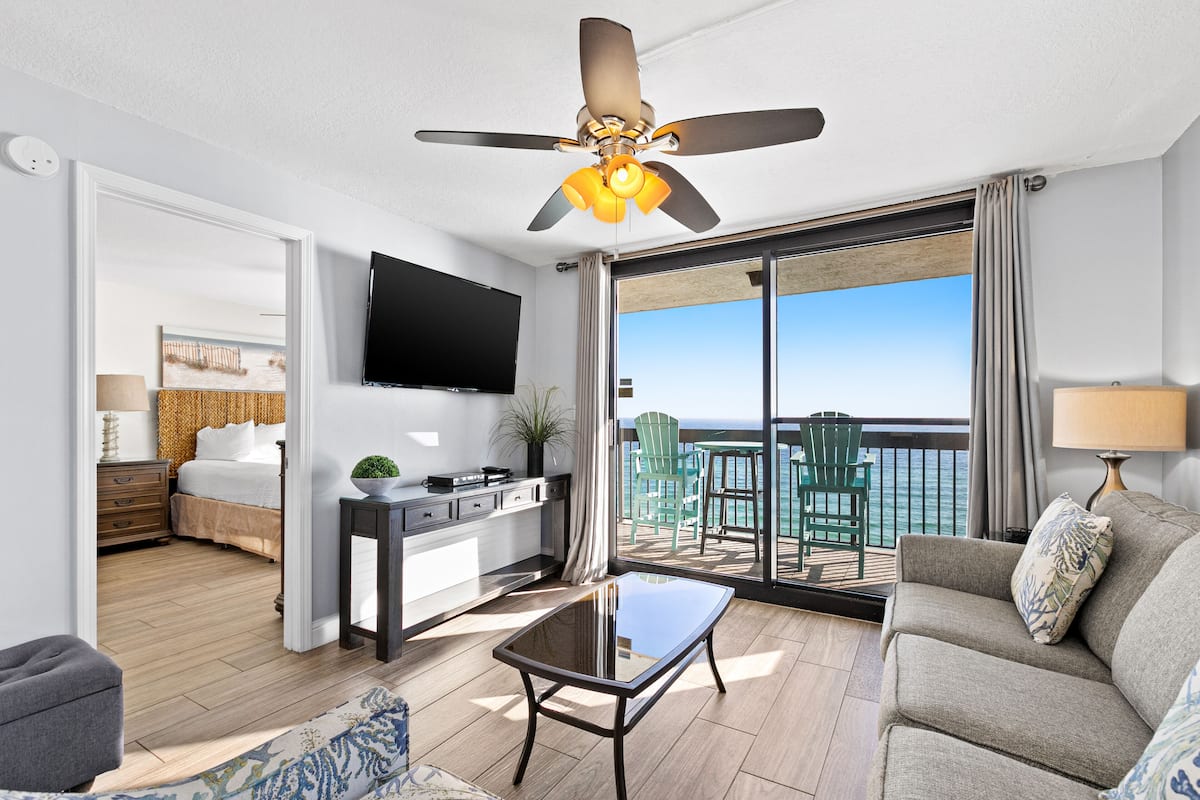 Condo, 2 Bedrooms (Sea View) | Living area | TV, DVD player