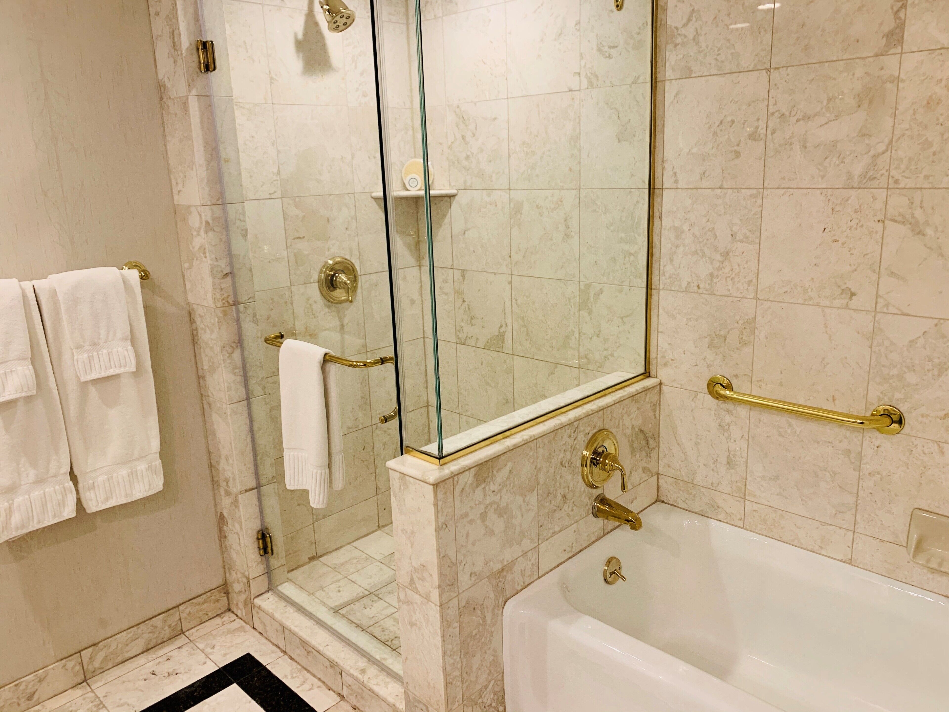 designer toiletries, hair dryer, bathrobes, slippers