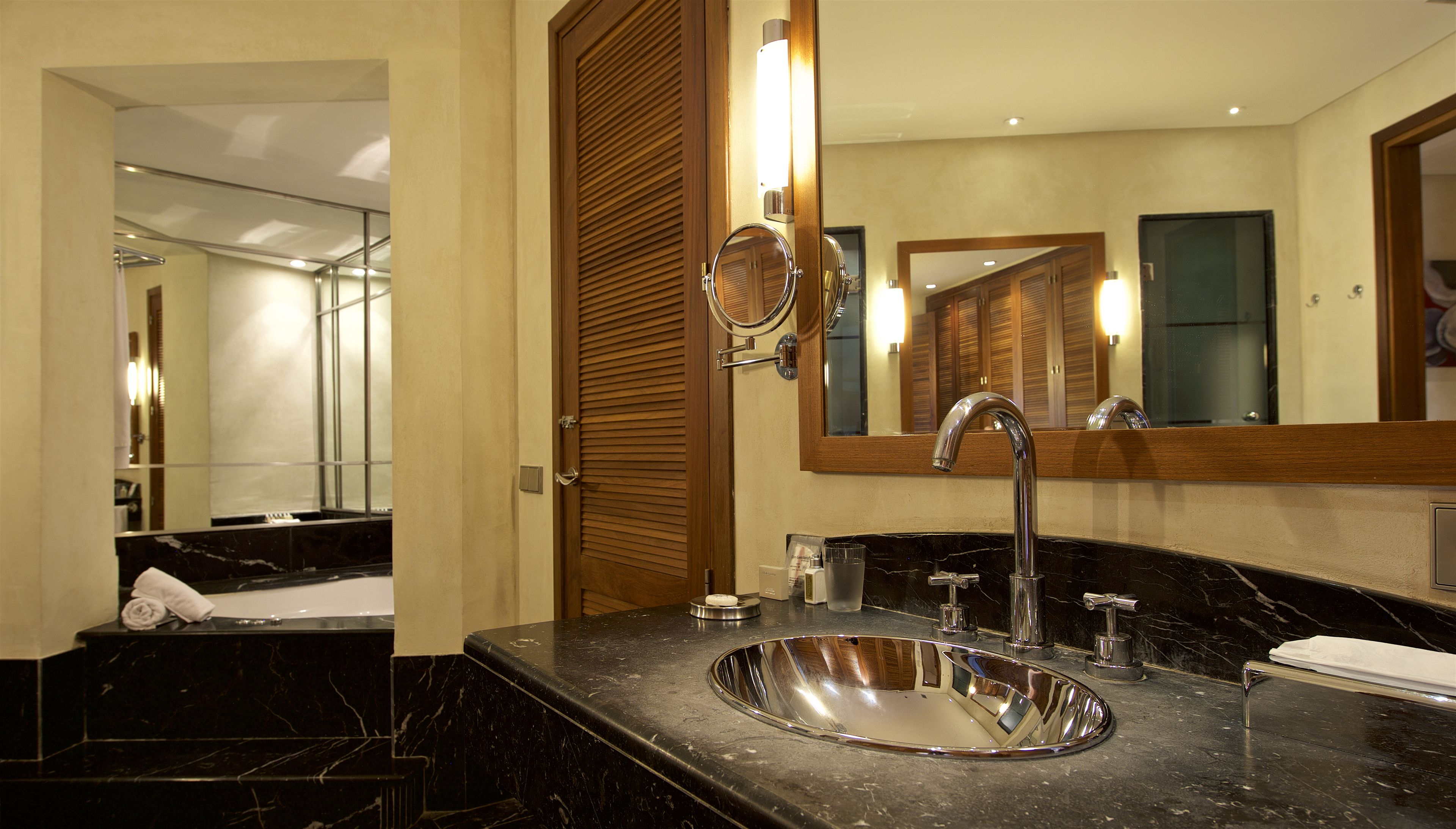 suite ( albatros) | bathroom | rainfall showerhead, designer toiletries, hair dryer, bathrobes