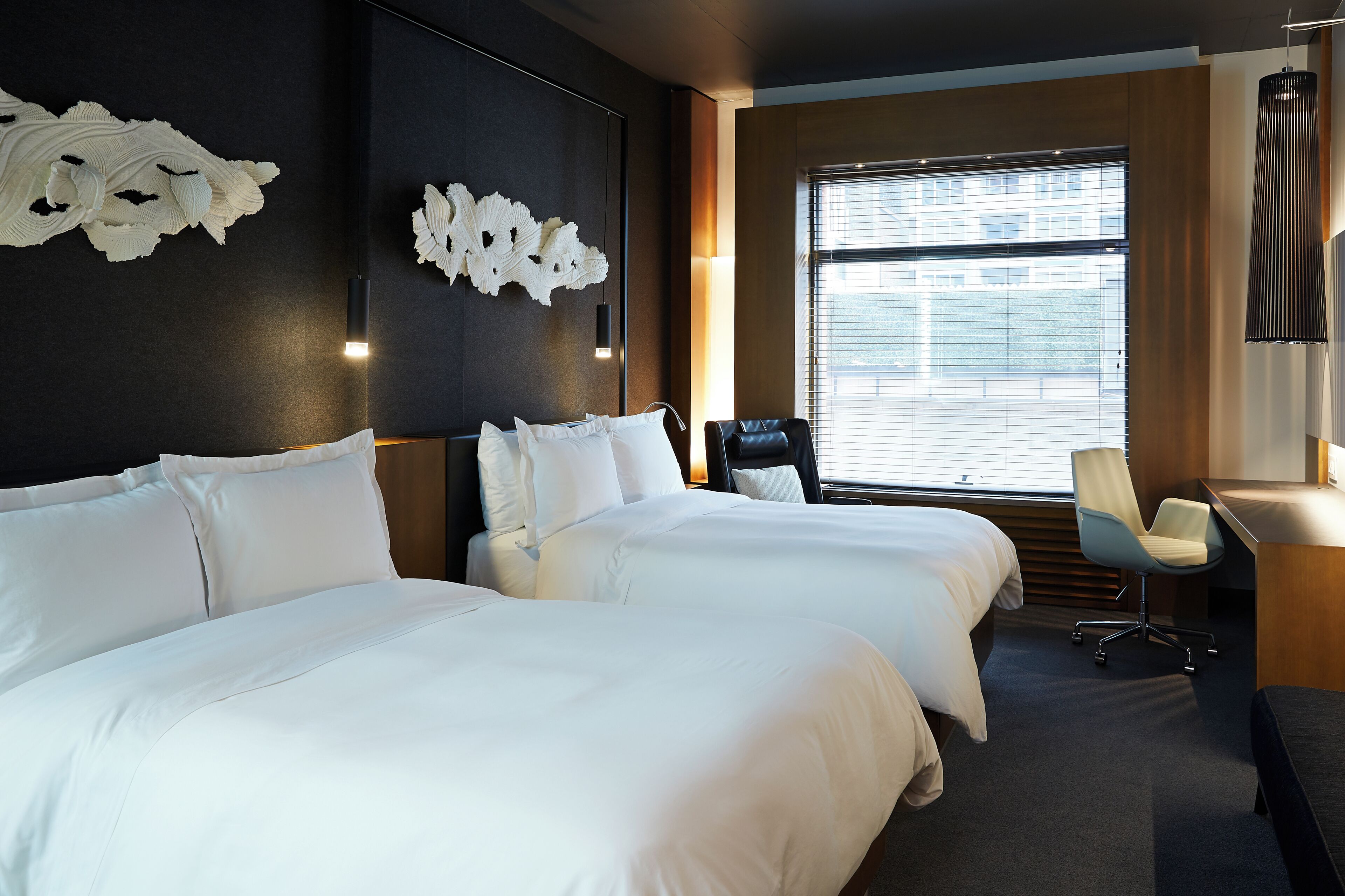 Signature Room, 2 Double Beds | Egyptian cotton sheets, premium bedding, down comforters, minibar