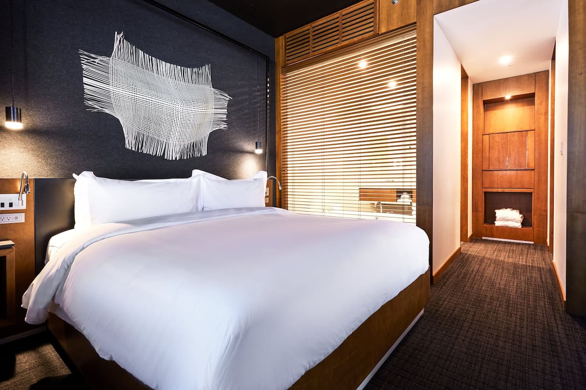 Habitación de lujo, 1 cama King size (Prestige) | Sábanas de algodón egipcio, ropa de cama de alta calidad y edredón