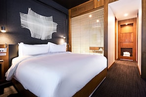 Luxury-Zimmer, 1 King-Bett (Prestige) | Bettwäsche aus ägyptischer Baumwolle, hochwertige Bettwaren