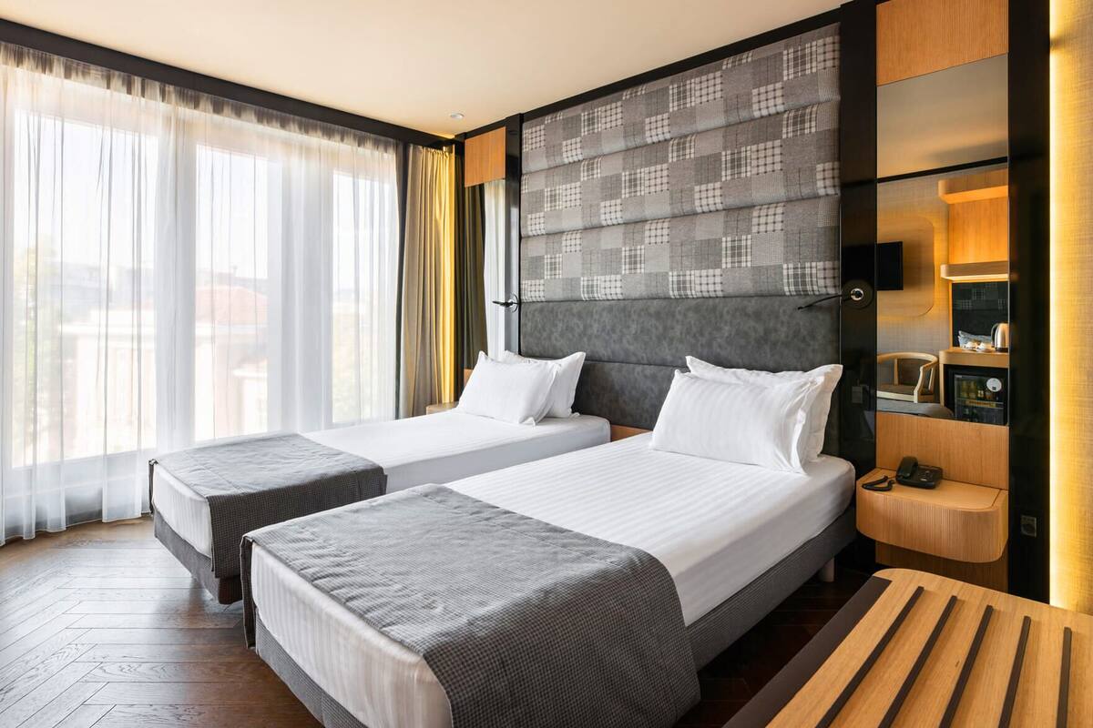 Luxe beddengoed, donsdekens, bedden met traagschuimmatrassen