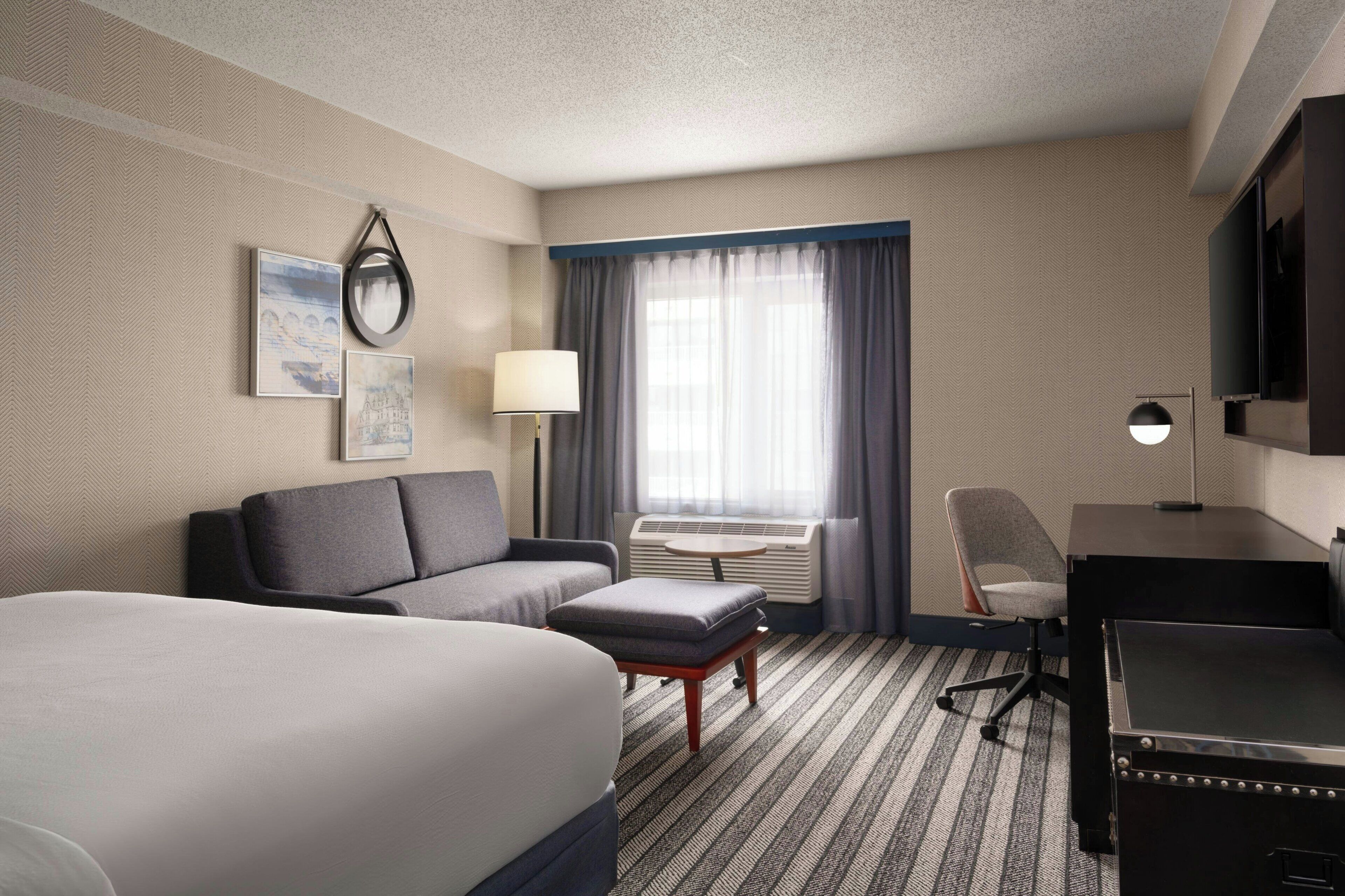 Premium bedding, pillowtop beds, in-room safe, desk