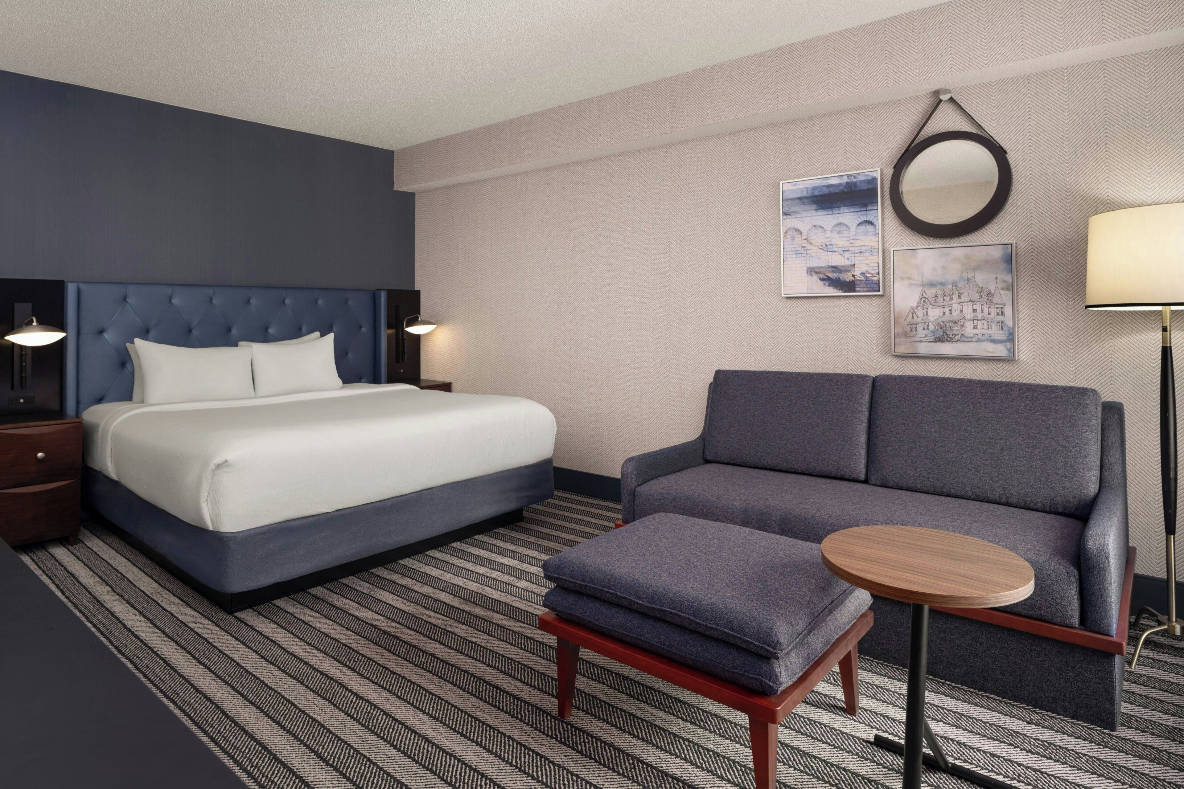 Premium bedding, pillowtop beds, in-room safe, desk