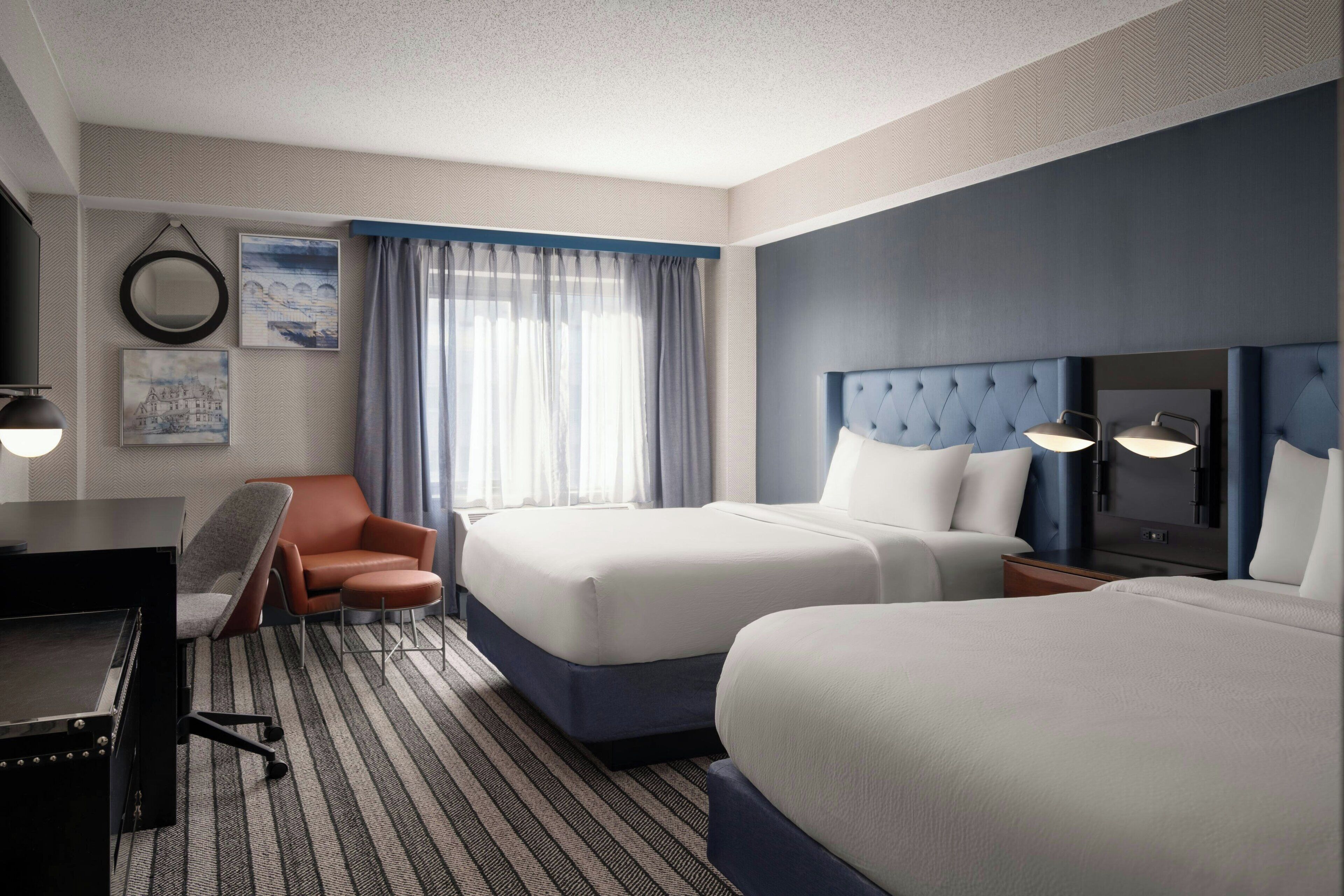 Room, 2 Queen Beds | Premium bedding, pillowtop beds, in-room safe, desk