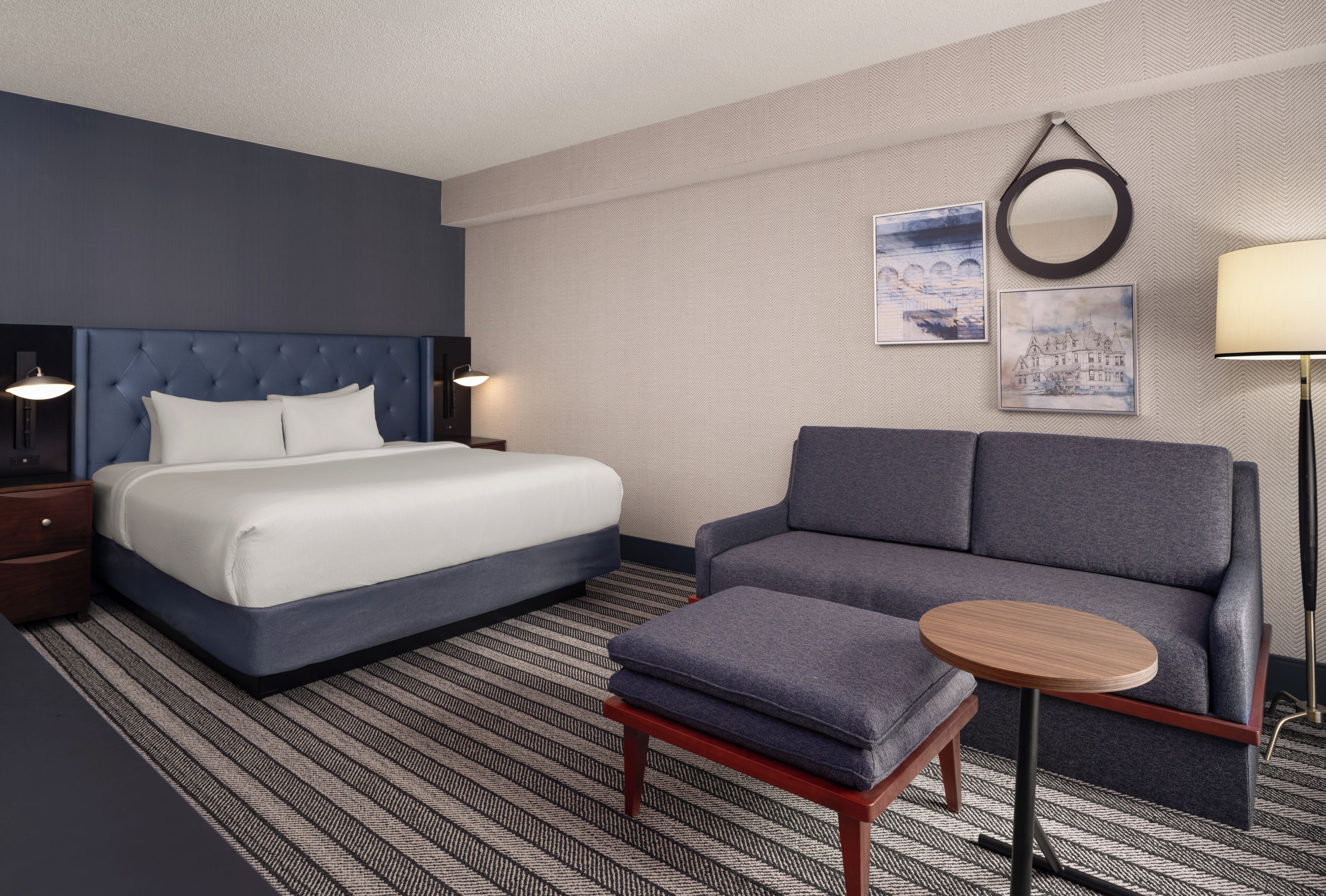 Premium bedding, pillowtop beds, in-room safe, desk