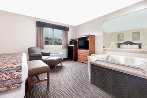 Studio Suite, 1 King Bed, Non Smoking | Desk, laptop workspace, blackout drapes, cribs/infant beds