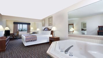 Studio Suite, 1 King Bed, Non Smoking | Desk, laptop workspace, blackout drapes, cribs/infant beds
