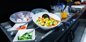 Daily buffet breakfast (EUR 18.25 per person)