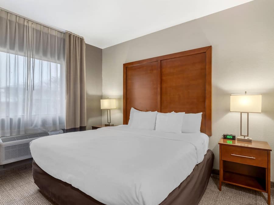 Suite, 1 kingsize-seng med sovesofa, tilgjengelighetstilpasset, ikke-røyk | 1 soverom, skrivebord og strykejern/-brett