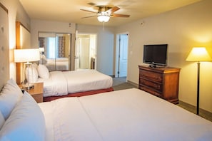 Hypo-allergenic bedding, in-room safe, desk, iron/ironing board