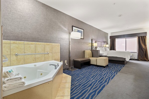 In-room safe, desk, blackout curtains, iron/ironing board