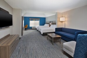 Suite, 2 Queen Beds | 1 bedroom, desk, blackout drapes, iron/ironing board