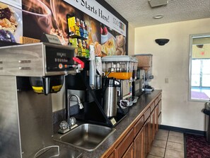 Free daily buffet breakfast