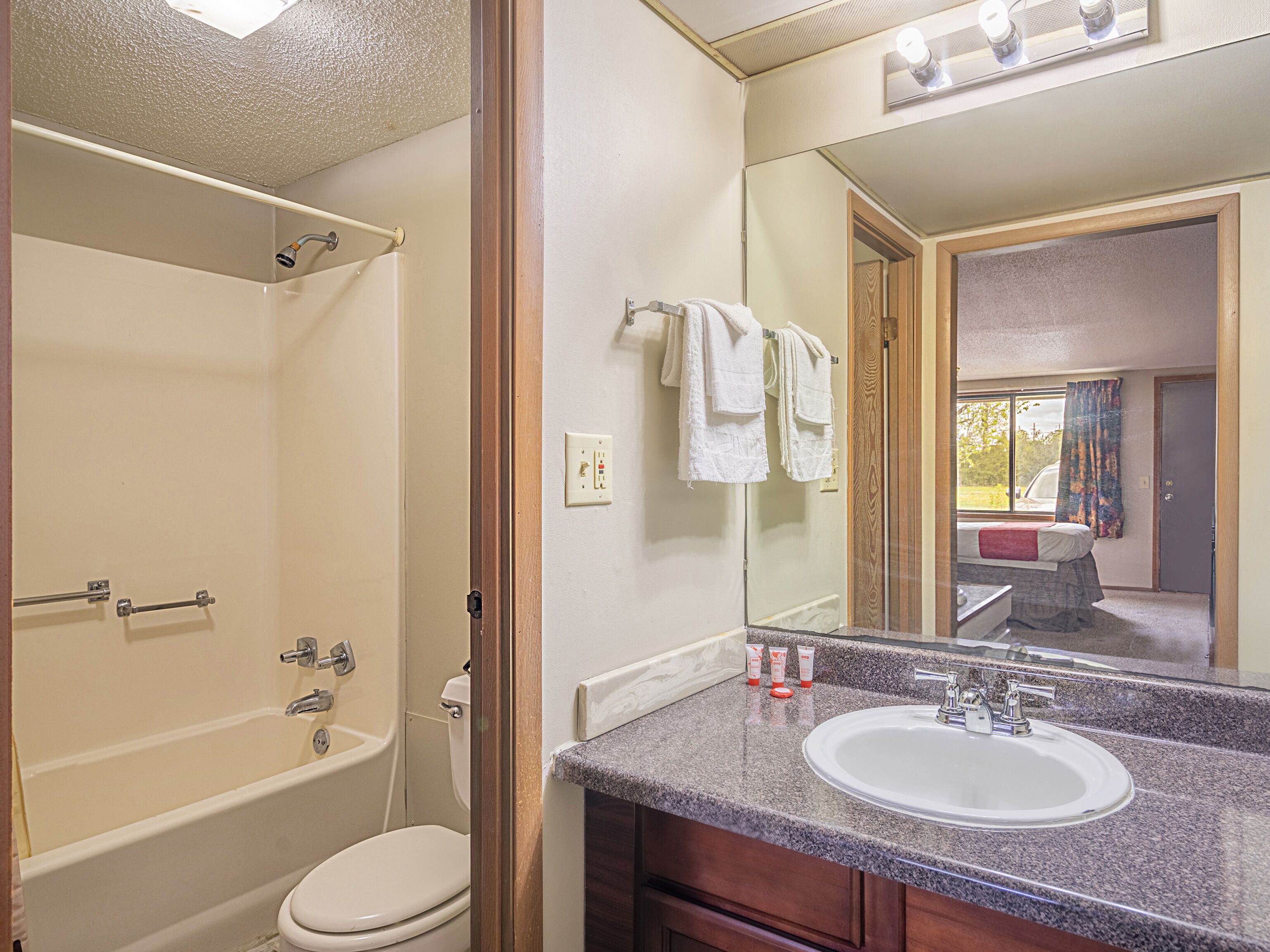 Free toiletries, towels, soap, shampoo