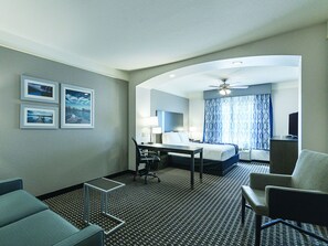Suite, 1 King Bed, Non Smoking | Premium bedding, desk, iron/ironing board, free cribs/infant beds