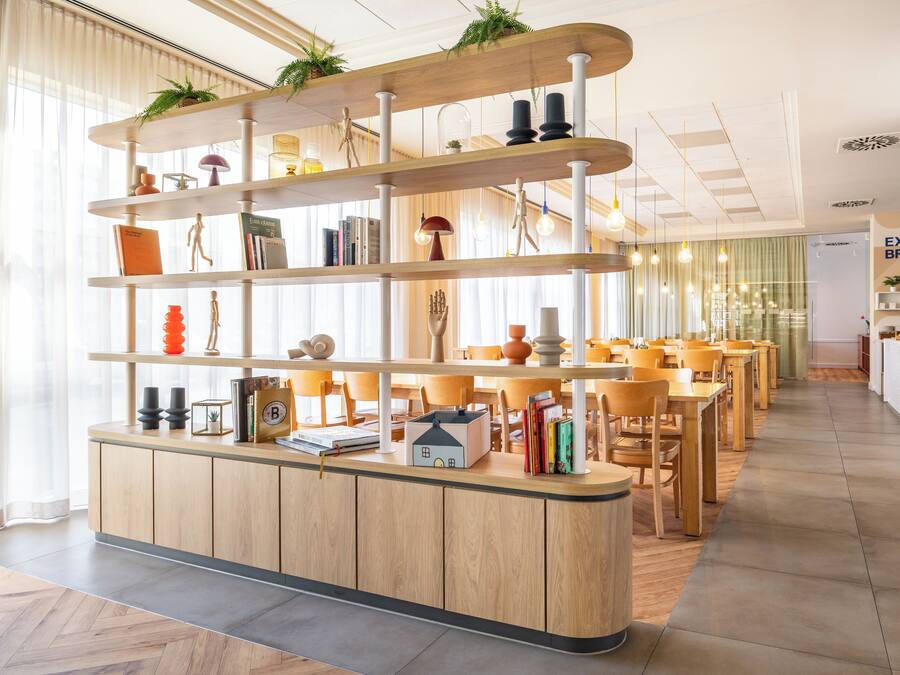 Siddeområde i lobbyen