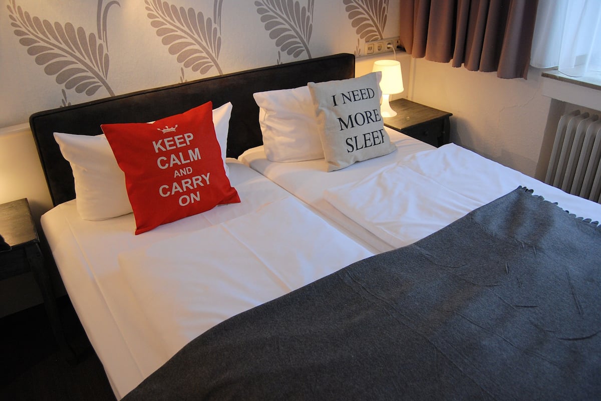 Desk, iron/ironing board (on request), WiFi (free), bed sheets