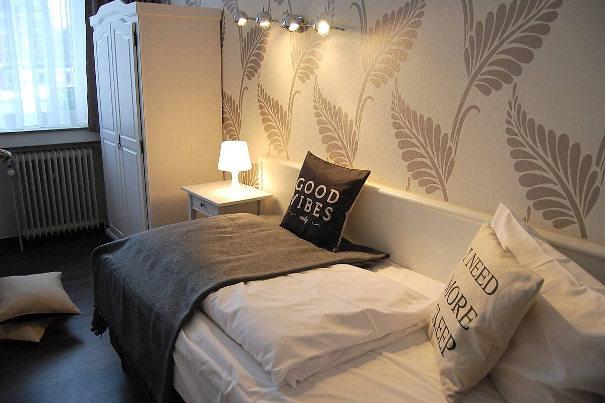 Desk, iron/ironing board (on request), WiFi (free), bed sheets