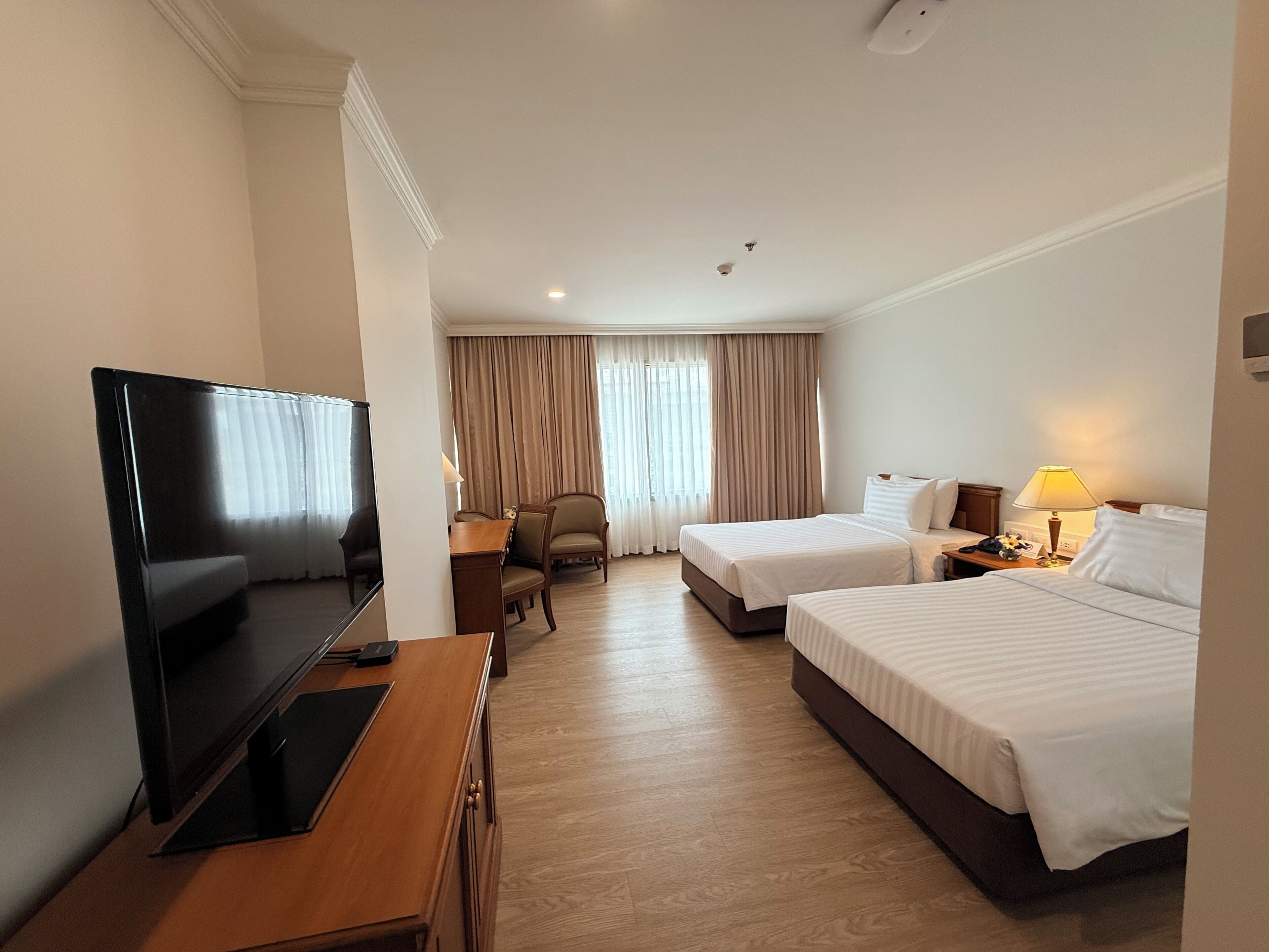 In-room safe, blackout curtains, soundproofing, free WiFi