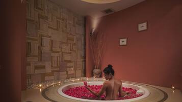 Hot tub, steam room, body treatments, aromatherapy, Thai massages