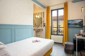 1 bedroom, down comforters, individually decorated