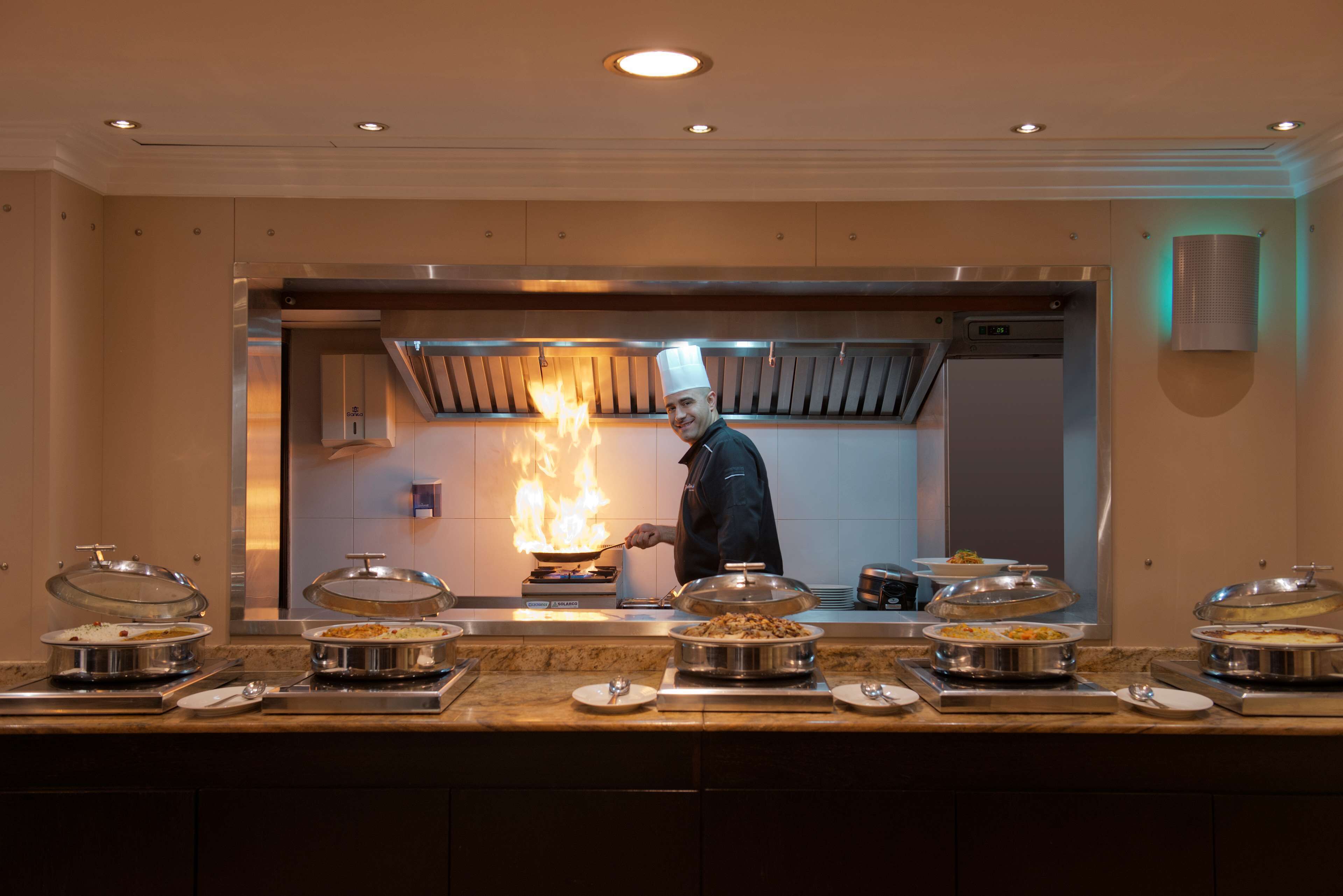 breakfast, lunch and dinner served