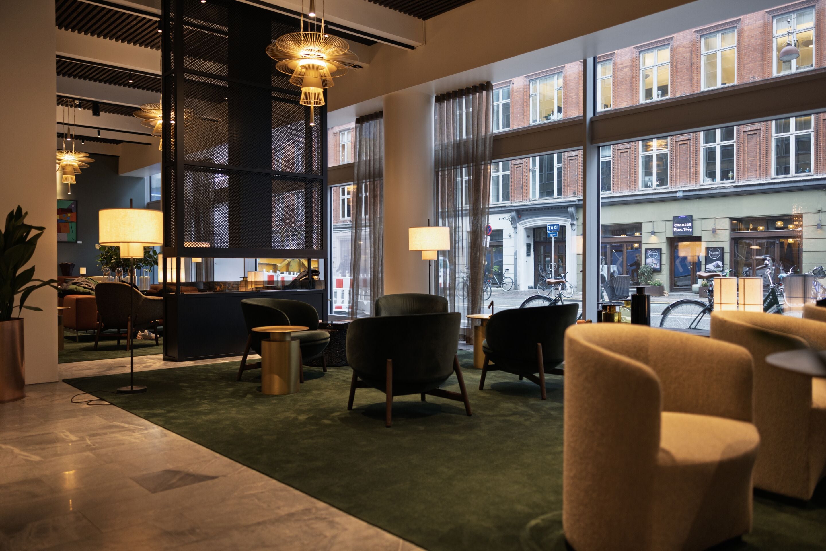 Sittområde i lobbyn