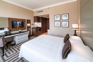 Premium bedding, minibar, in-room safe, desk