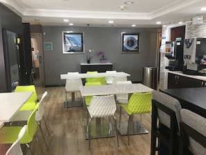 Free daily buffet breakfast