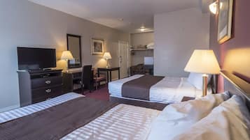 Executive Room, 2 Queen Beds | 1 bedroom, desk, laptop workspace, iron/ironing board