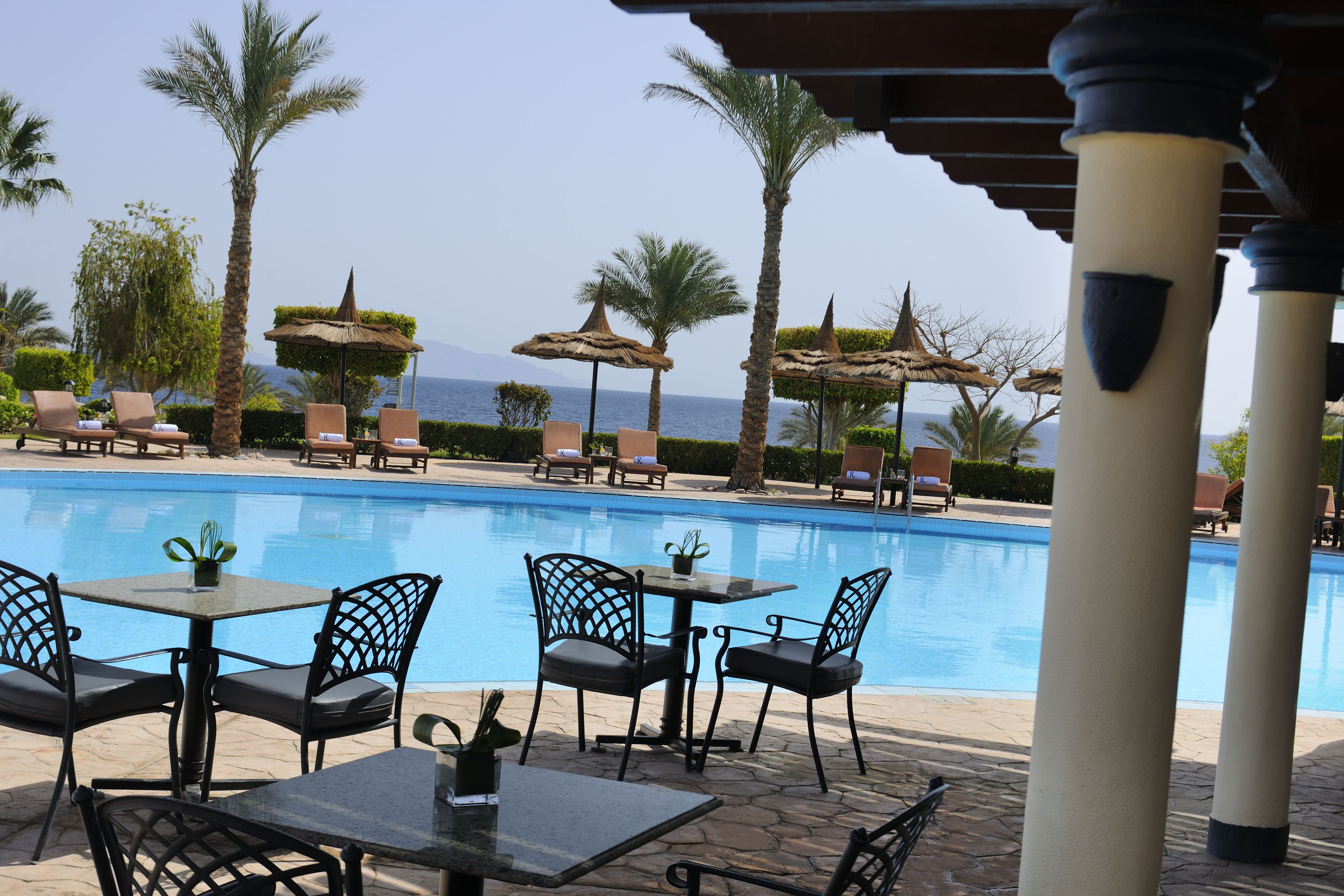 بار بجانب حمام السباحة