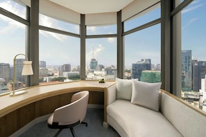 Grand Suite, 1 King Bed, Non Smoking, Tower | Living area | LED TV