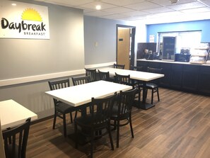 Free daily on-the-go breakfast