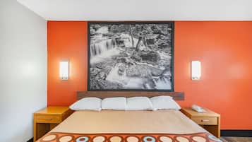 Room, 1 King Bed, Non Smoking | Desk, laptop workspace, blackout drapes, free WiFi